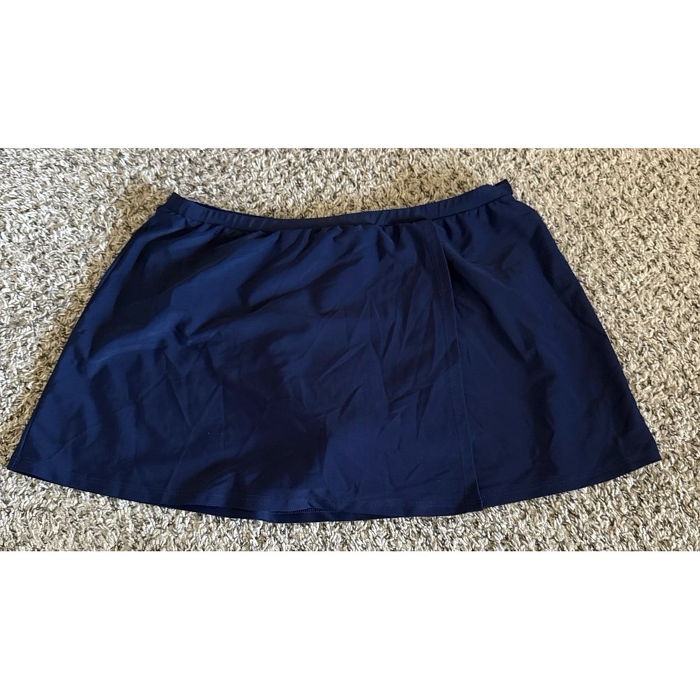 Croft & Barrow Women's Navy Blue Skirt Swimsuit Size 20W